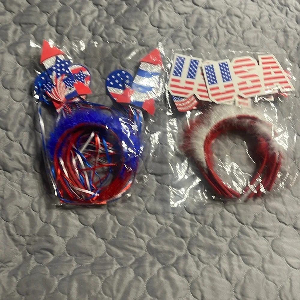 Set/8 patriotic headbands